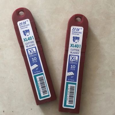 Mua An toàn Snap Off Knife 25mm 18mm SK2 Carbon Steel Cutter Blades cho hộp bên trong đóng gói 126mm sản xuất trực tuyến