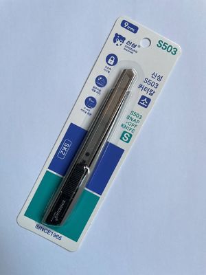 Mua 86mm Snap Off Utility Knives Gray Single Blade Slide Lock Trọng lượng 34g sản xuất trực tuyến