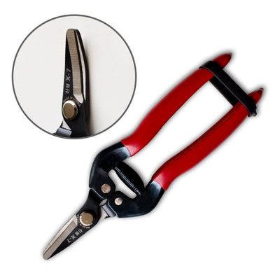SINSEUNG X7 cây kéo vườn tay cầm đỏ khuỷu tay Cây kéo thu hoạch trái cây