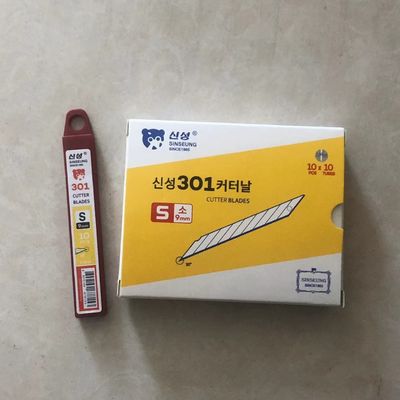 Snap Blade Box Cutter 9mm kích thước SK2 Thép carbon sắc nét ở 30 độ