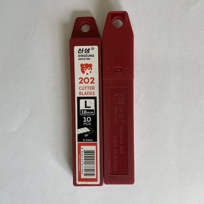 Lưỡi dao cạo thảm 18mm dày 0.4mm góc 60 độ