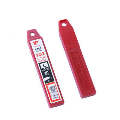 Sinseung L202 18mm Snap-Off Knife Cutter Blades Cardboard Blade lớn bằng bạc