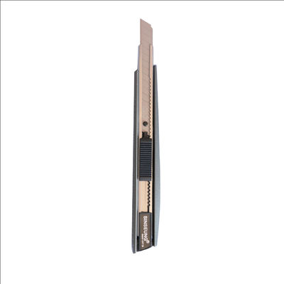 9mm Metal Blade Drywall Utility Knife Snap Off Box Cutter Black Aluminium Shell