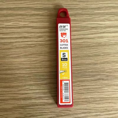 9mm bạc SK2 thép carbon 30 độ Snap Off Blade với 9 phân đoạn