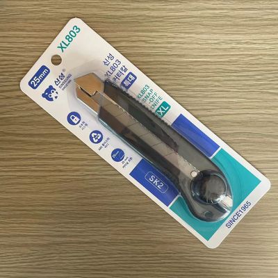 Đen ABS TPR hợp kim SK2 Rotary Knob Locking Mechanism Multifunction Cutter Knife