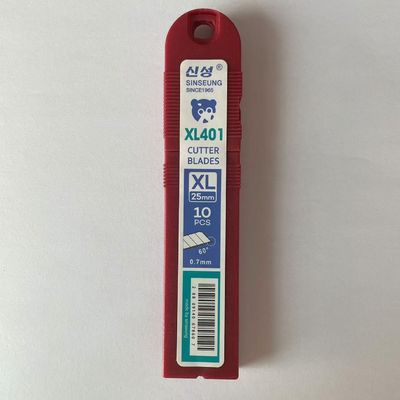 Chuyên nghiệp 7 phân đoạn 25mm bạc tiện ích cắt lưỡi dao 126mm để cắt kính mỏng