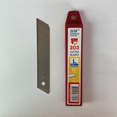 Lưỡi dao cắt cạnh 60 độ 18mm, 8 đoạn, thép carbon SK2 siêu bền