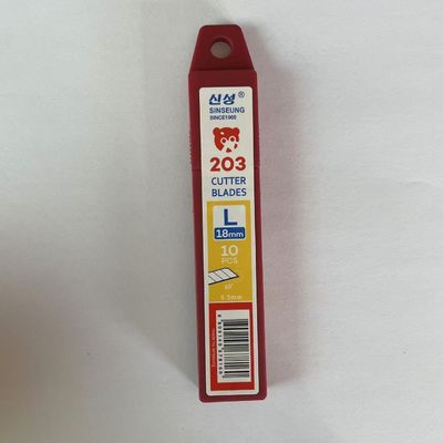 Lưỡi dao rọc giấy SK2 Steel 8 đoạn 0.5mm 18mm dùng cho cắt vật liệu nặng
