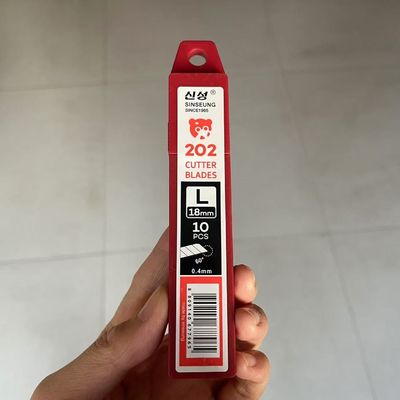 Dao rọc giấy thủ công 18mm rộng 109mm dài 8 đoạn