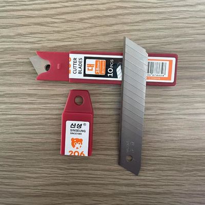 Blade màu bạc 18mm Blade cắt được làm từ SK2 thép carbon cao với góc 60 °